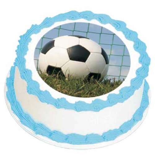 Soccerball and Net Edible Image - Click Image to Close